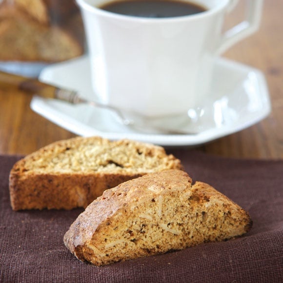 Almond and Coffee Biscotti
