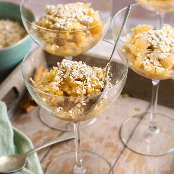 Apple pie granita