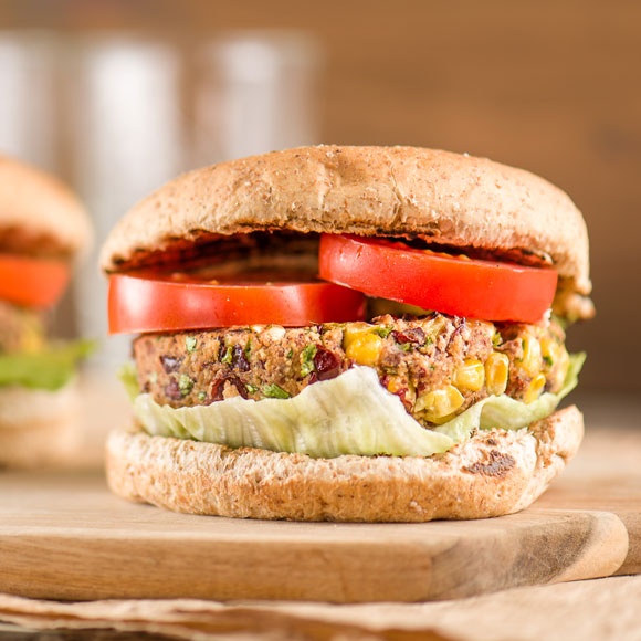 Spicy bean burgers