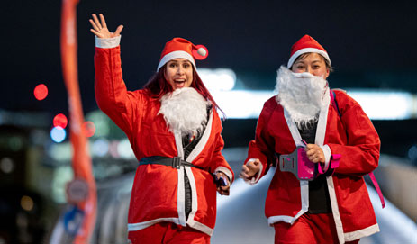 Santa Fun run
