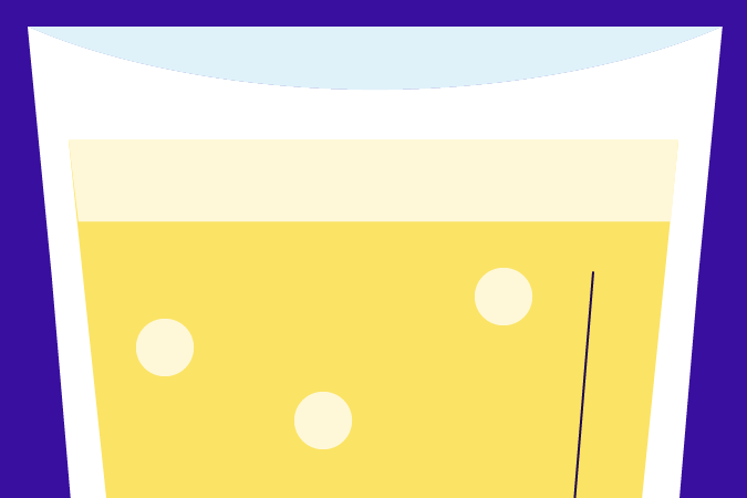 Illustration of glass of beer